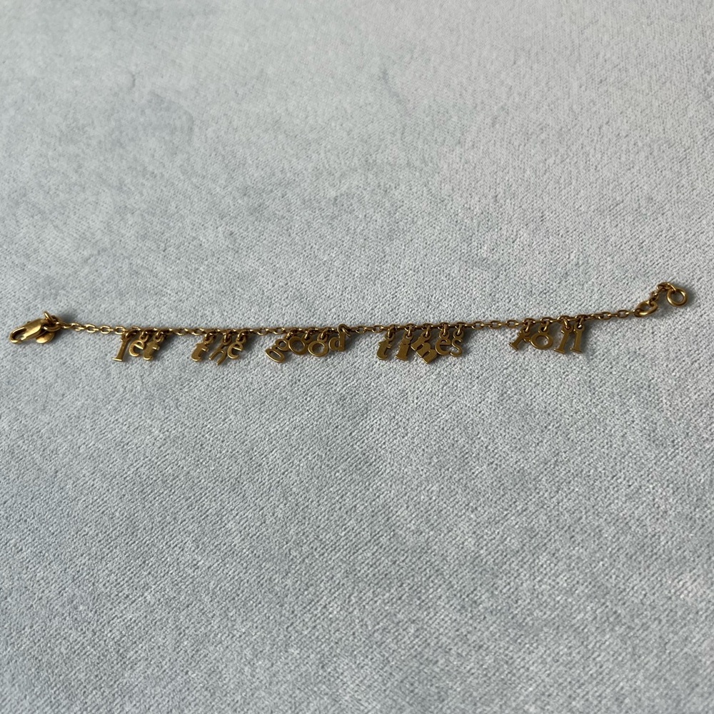 Madewell Gold Mantra Bracelet
